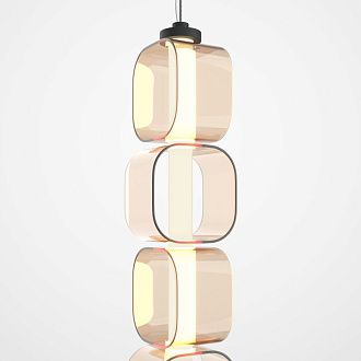 Подвесной светильник 12*12*382 см, LED*13W, 3000K, Maytoni Ritmo MOD381PL-L30B3K, черный