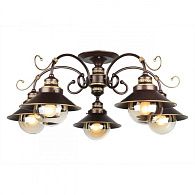 Люстра 75*75*35 см, 5*E27, 60W, Omnilux Omnilux 504 OML-50407-05, коричневый