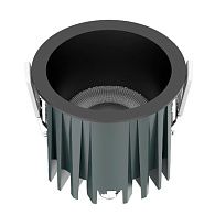 Встраиваемый светильник 8 см, 12W, 3000K, Favourite Notio 4815-1C, черный