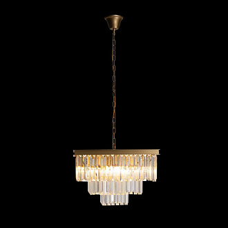 Подвесная люстра Loft IT Prism Clear 10019/500S, золото