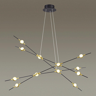 Подвесной светильник Odeon Light Costella 3906/48L, 48W LED, 4000K,  золото-черный