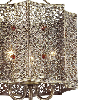 Подвесная люстра Favourite Bazar 1624-3P, D290*H450/1185, золотисто-коричневый