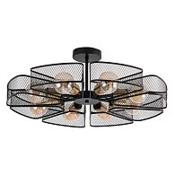 Люстра 64*23 см, 8 E27*60W,  К, Arte Lamp Maasym A7044PL-8BK, Черный