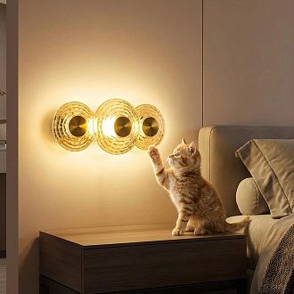 Светильник 35 см, 18W, 3000K, Citilux JANTAR CL240333, латунь