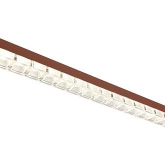 Подвесной светильник 125,5*2,6*-150 см, *LED, 32W, 4000K, ST-Luce Euclidics SL1018.613.01, коричневый