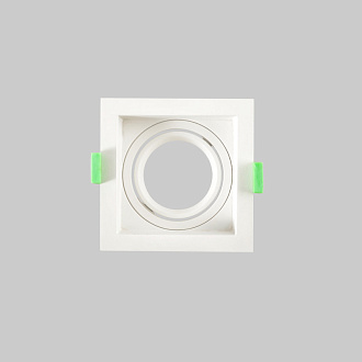 Встраиваемый светильник 9 см, Crystal Lux CLT 068C1 WH, белый, вр 8 см