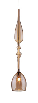 Светильник подвесной 9 см, Crystal Lux LUX NEW SP1 C AMBER Золотой