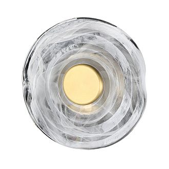 Бра 20*8*20 см, 1*LED, 6W, 3000K Arte Lamp Bevel A1681AP-5PB, Латунь