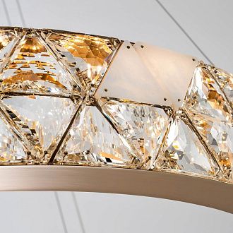 Подвесная люстра 80x50см, LED, 43Вт, 3000 / 6000K, Modelux ML.6982.800P GD Золото