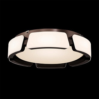 Потолочный LED светильник Freya Ethan FR6041CL-L92W, 100W LED, 3000-6000K, диаметр 47 см, коричневый