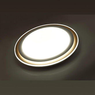 Cветильник 51*7 см, LED 72W, 3000-6000 К, IP43, белый/золотистый, пластик Sonex Setta, 7630/EL