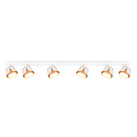 Спот 15*120*10 см, 6*GX53, 12W, Arte Lamp Amaks A8028PL-6WH, Белый