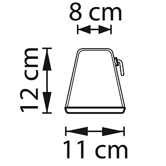 Настольная лампа 8*12 см, LED 5W  Lightstar Alfa 745950 белый