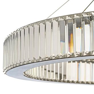 Люстра подвесная *100* см, Led лента*LED*45W, 3000/4500/6000 K, Arti Lampadari Anzio Anzio L 1.5.100.100 N, никель