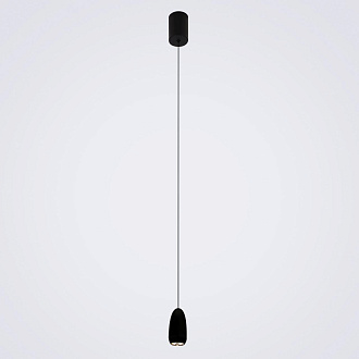 Подвесной светильник 11*5,5*200 см, LED 5W, 4200K, Черный LED4U L8756-1 BK