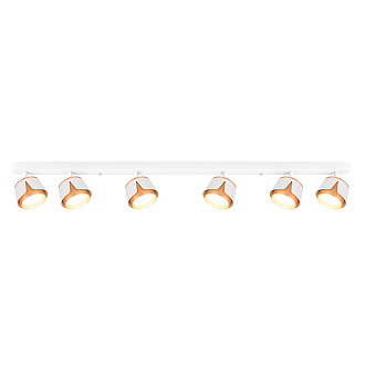 Спот 15*120*10 см, 6*GX53, 12W, Arte Lamp Amaks A8028PL-6WH, Белый