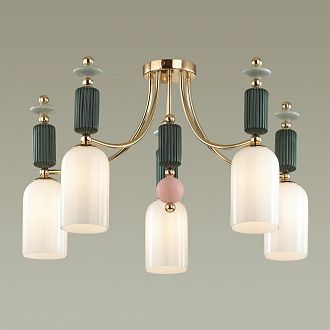 Потолочная люстра Odeon Light Candy 4861/5C, диаметр 71 см, золото