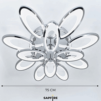 Светильник SPF-9413 CHROME/ХРОМ  D750/H110/12/LED/192W DIMMER ПДУ 2.4 24-12