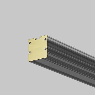 Комплект заглушек (для профиля 35×35) 2 шт., ALM-3535BT-BR-EC 642039, *4*4 см, Maytoni Led Strip 642039, Латунь