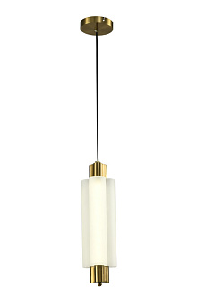 Подвесной светильник 12*150 см, LED, 8W, 4000K Zortes Algoda ZRS.1777.01, латунный