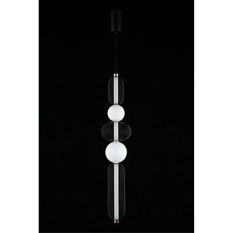 Подвесной светильник 22*130-230 см, 1*LED, 28W, 3000K, Aployt Nikusia APL.658.06.28, черный