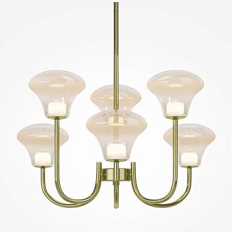 Подвесной светильник 65*47,5-77,5 см, *LED*20W, 3000K, Maytoni Dynasty MOD402PL-L20BS3K, Латунь