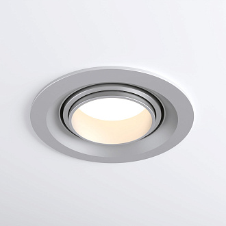 Встраиваемый светодиодный светильник с регулировкой угла освещения 9919 LED 10W 4200K серебро Elektrostandard