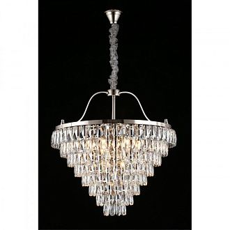 Каскадная люстра 70*95-180 см, 13*E14, 40W, Aployt Gerta APL.725.03.13, хром