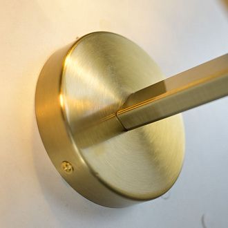 Бра Boule de Cristal Double Sconce Brass 16*13*22 см, 2*G9*40W, ImperiumLoft 44.233, Бронзовый