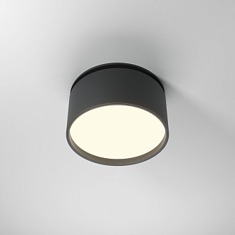 Встраиваемый светильник 8,5*8,5*6,6 см, LED, 12W, 3000К, Maytoni Technical ONDA DL024-12W3K-B черный, вр 8,2 см
