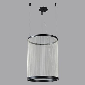 Подвесной светильник 55 см, 50W, 3000K, Crystal Lux ATRIUM B SP50W LED, черный