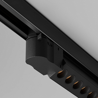 Трековый трехфазный светильник 38 см, 10W, 2700K, Maytoni Points TR195-3-10W2.7K-M-B, черный