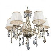 Подвесная люстра 65*65*70-105 см, 5*E14, 40W, Omnilux Omnilux 608 OML-60803-05, золотой