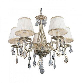 Подвесная люстра 65*65*70-105 см, 5*E14, 40W, Omnilux Omnilux 608 OML-60803-05, золотой