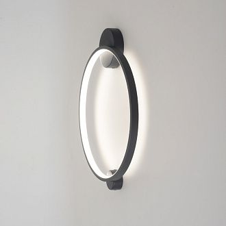 Настенный светильник 48 см, 18W, 3000-6000K, Crystal Lux REAL AP18W LED BLACK, черный