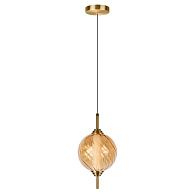 Подвесной светильник *15*-27,5 см, 1*LED*30W, 4000K, LOFT IT Helix 10421/B Amber, бронзовый