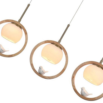 Подвесной светильник 80*23*34 cм, 3*E27*60W Arte Lamp Caprice A4182SP-3BR коричневый