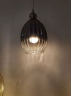 Подвесной светильник Odeon Light 15 см Storzo 4713/1 хром/дымчатый