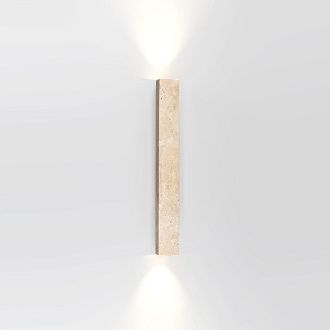 Настенный светильник 7*60*6,5 см, 2*LED*10W 3000K Odeon Light TRAVERTINO 6625/10WL бежевый
